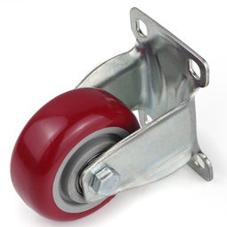 廣東萬(wàn)向輪廠家 5寸中型雙軸pvc棗紅輪 工業(yè)腳輪車轱轆